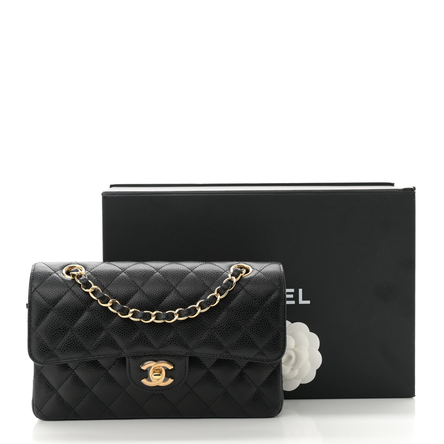 Chanel Caviar Quilted Small Double Flap Black 11 of 11