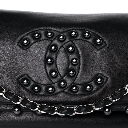 Chanel Lambskin Pearl Obsession Flap Black 8 of 14