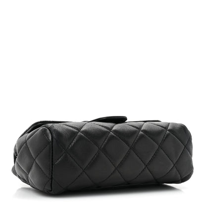 Chanel Lambskin Quilted Flap Cosmetic Case Black 4 of 17