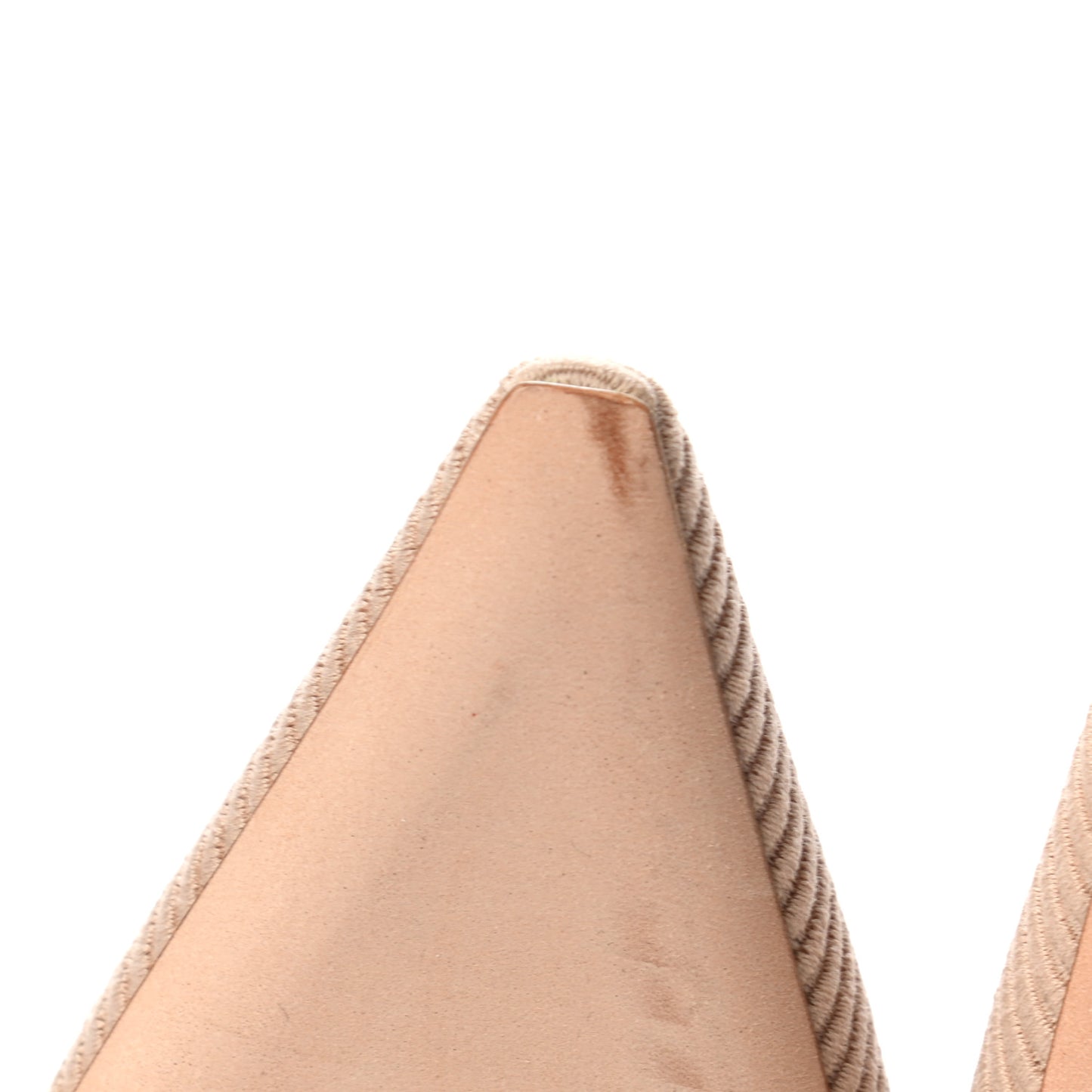 Technical Canvas Ribbon Embroidered J'Adior 65mm Pumps 38 Powder Nude