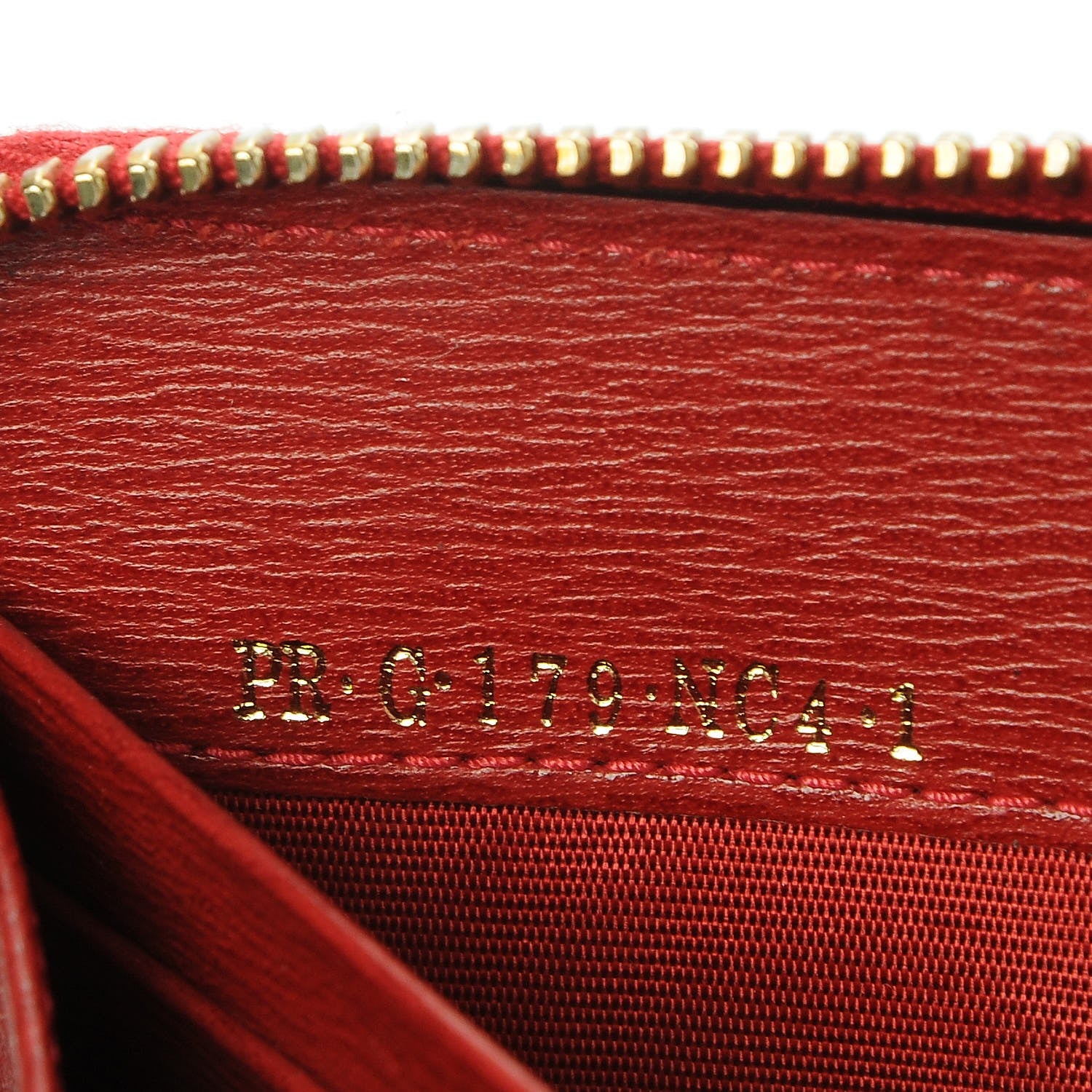 Valentino Garavani Textured Calfskin Logo Zip Around Wallet Red 7 of 9