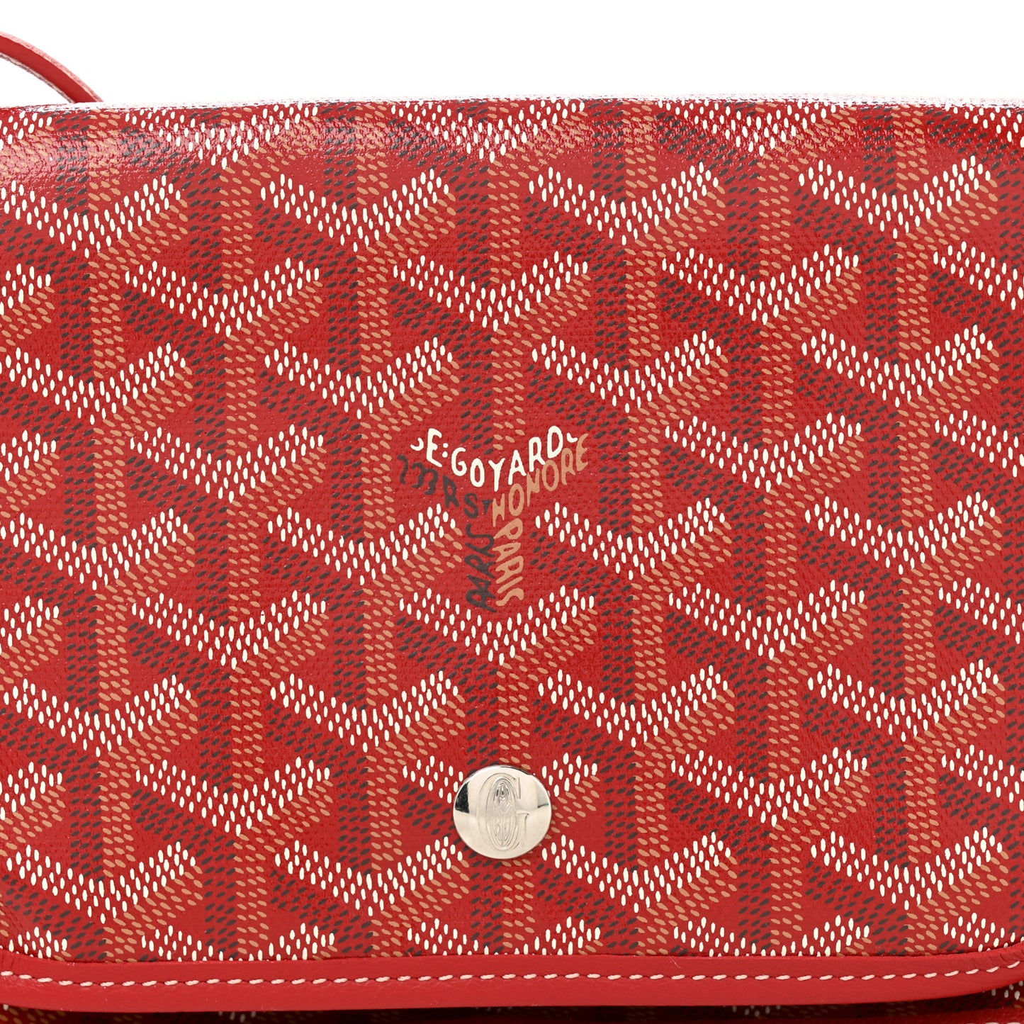 Goyardine Plumet Wallet Clutch Red
