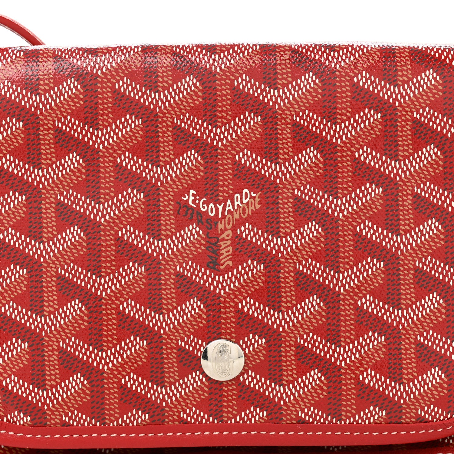 Goyard Goyardine Plumet Wallet Clutch Red 8 of 10