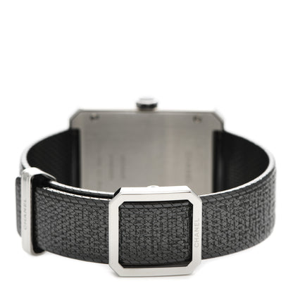 Chanel Stainless Steel Calfskin 29mm Boy-Friend Tweed Manual Winding Watch Black 3 of 5