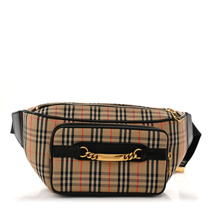 Burberry Cotton Vintage Check Large Bum Bag Archive Beige 1 of 13