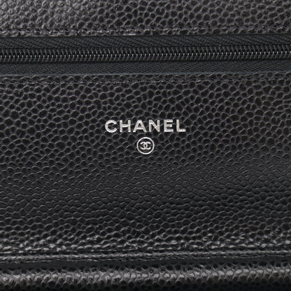Chanel Caviar Quilted Wallet On Chain WOC Black 6 of 13