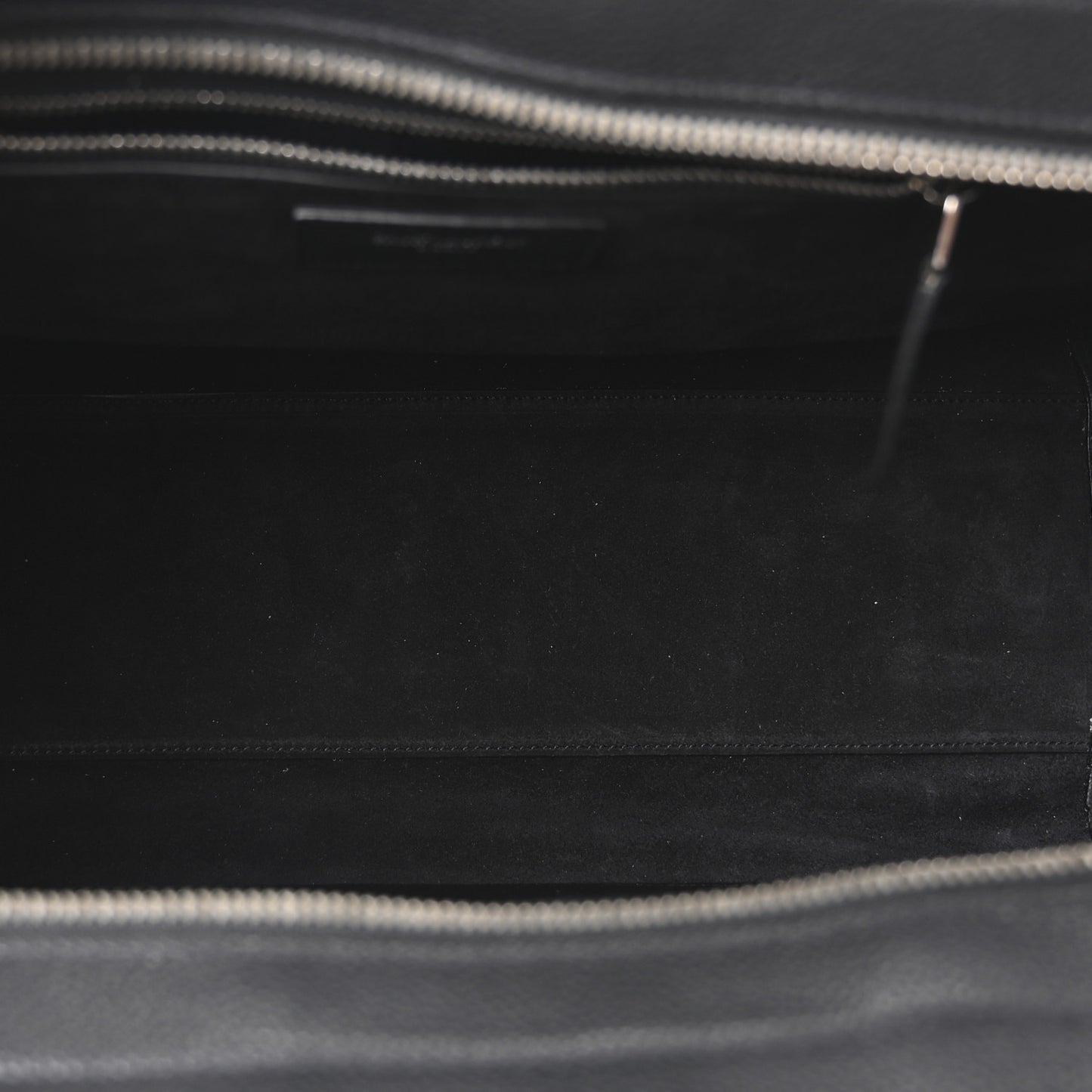 Grained Calfskin Medium Cabas Rive Gauche Black