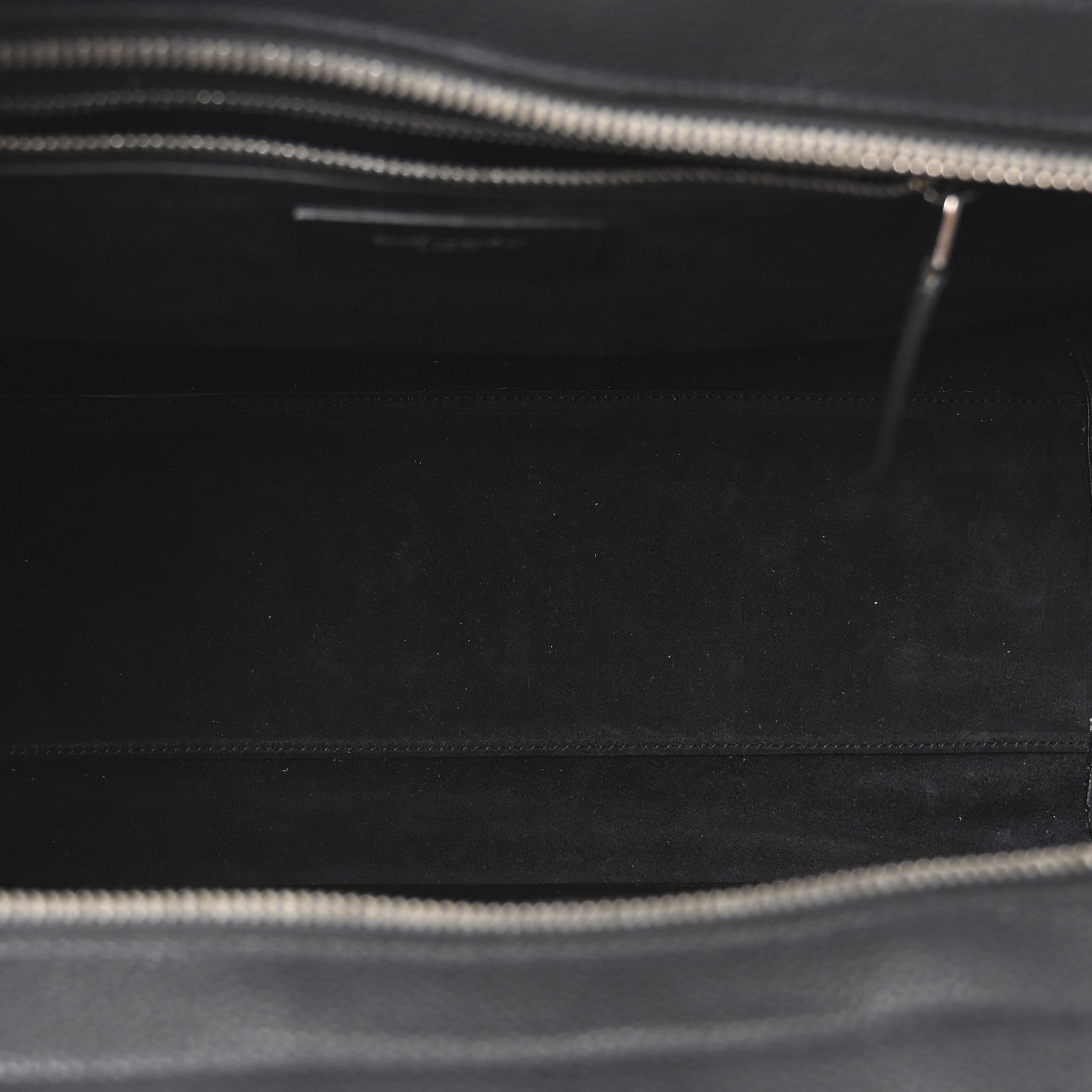 Saint Laurent Grained Calfskin Medium Cabas Rive Gauche Black 5 of 10