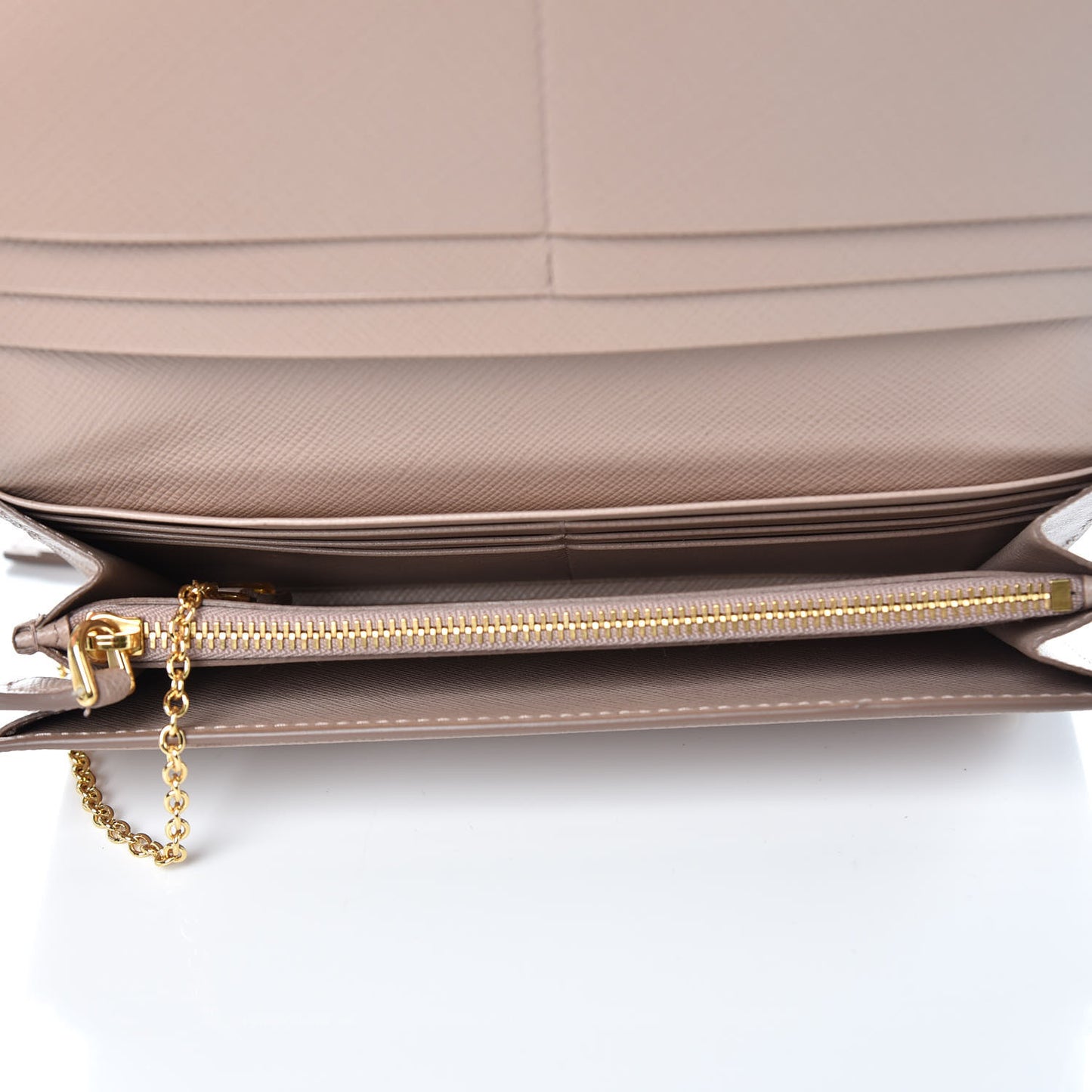 Saffiano Shine Monochrome Wallet Cipria