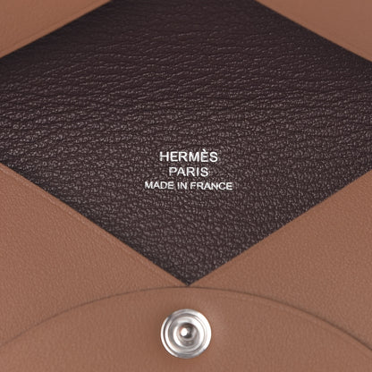 Hermes Swift Calvi Sailor Tattoo Card Case Gold Havane 6 of 7