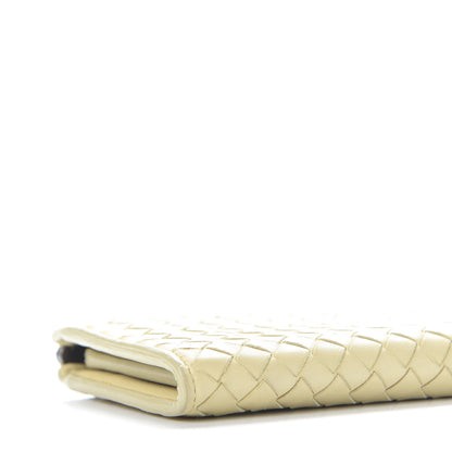 Bottega Veneta Nappa Intrecciato Half Zip Around Wallet Paille 5 of 11