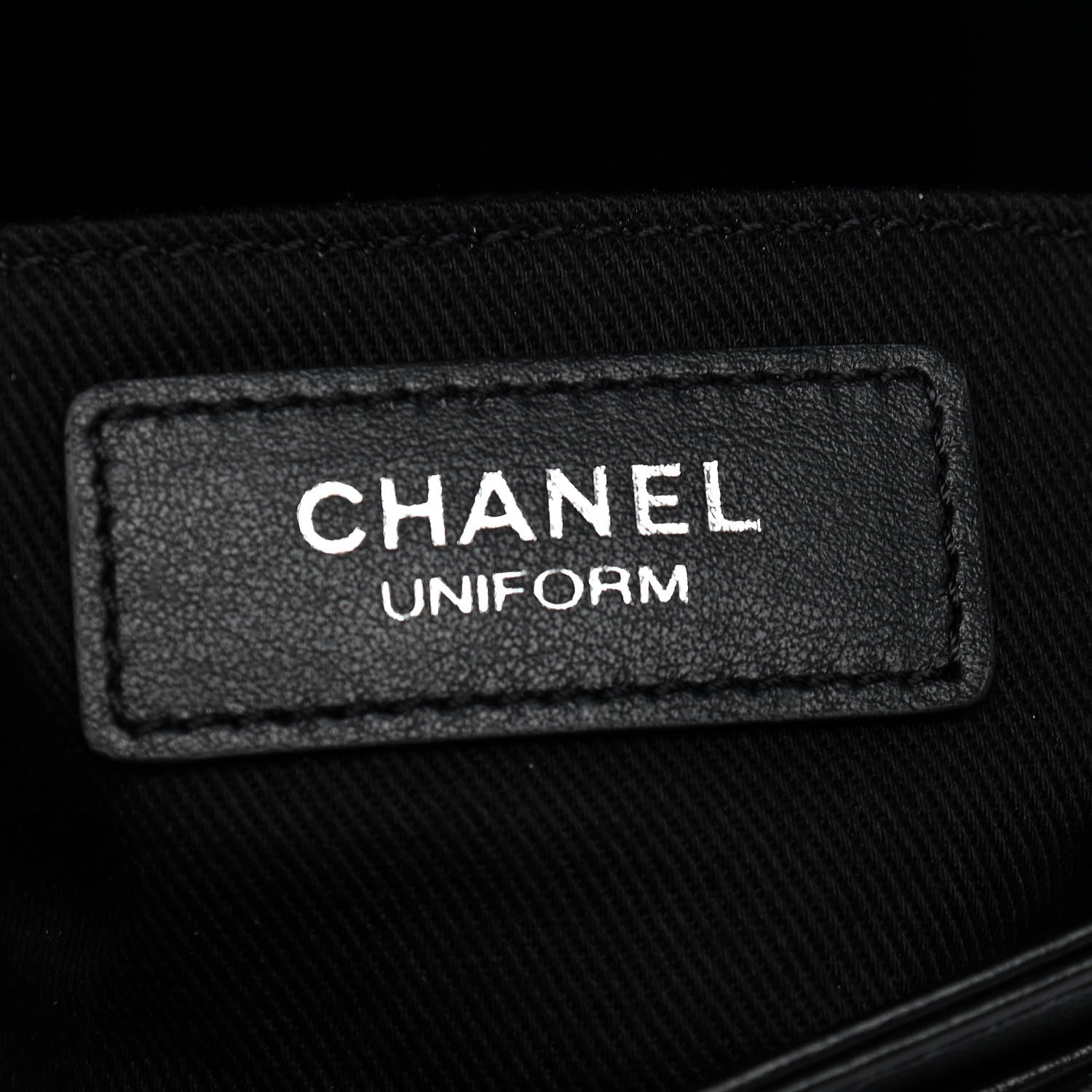 Chanel Calfskin Quilted CC Uniform Flap Belt Bag Black 6 of 10