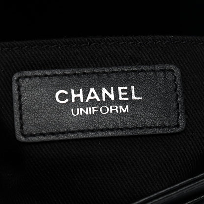 Chanel Calfskin Quilted CC Uniform Flap Belt Bag Black 6 of 10