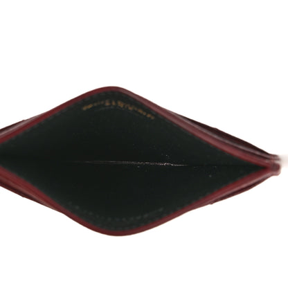 Saint Laurent Grain De Poudre Matelasse Chevron Cassandre Credit Card Case Bordeaux 5 of 8