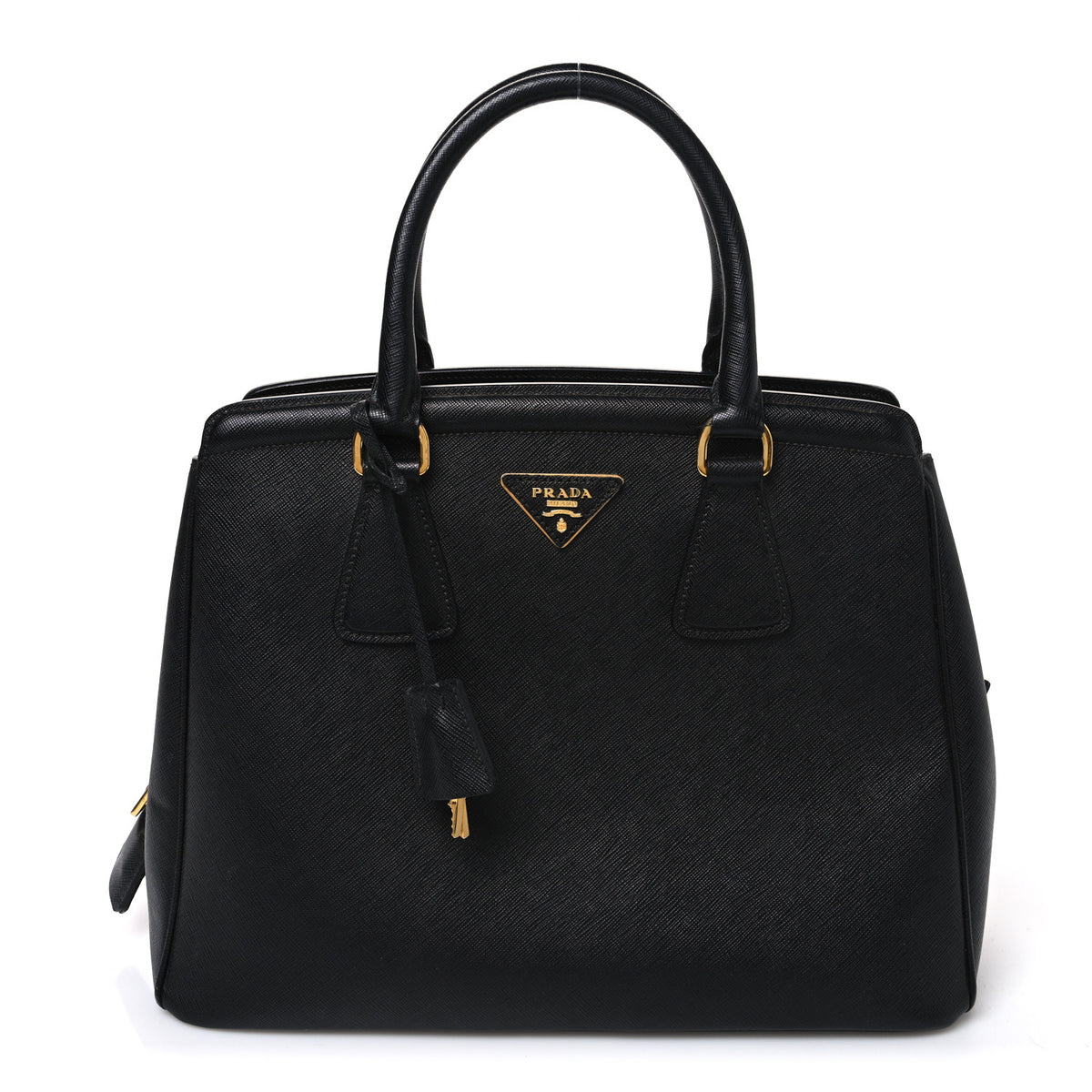 Saffiano Lux Parabole Tote Black