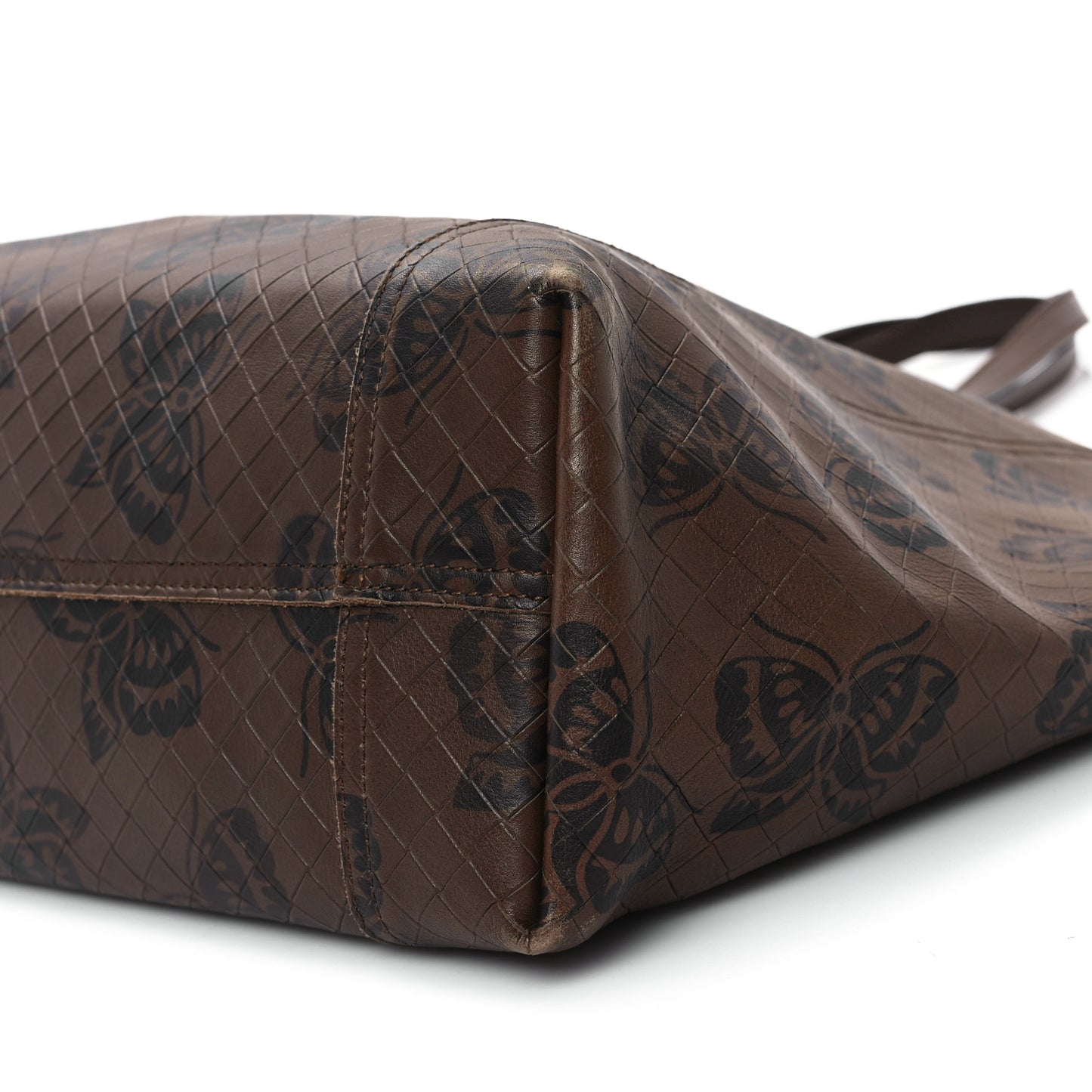 Nappa Intrecciato Butterfly Tote Brown