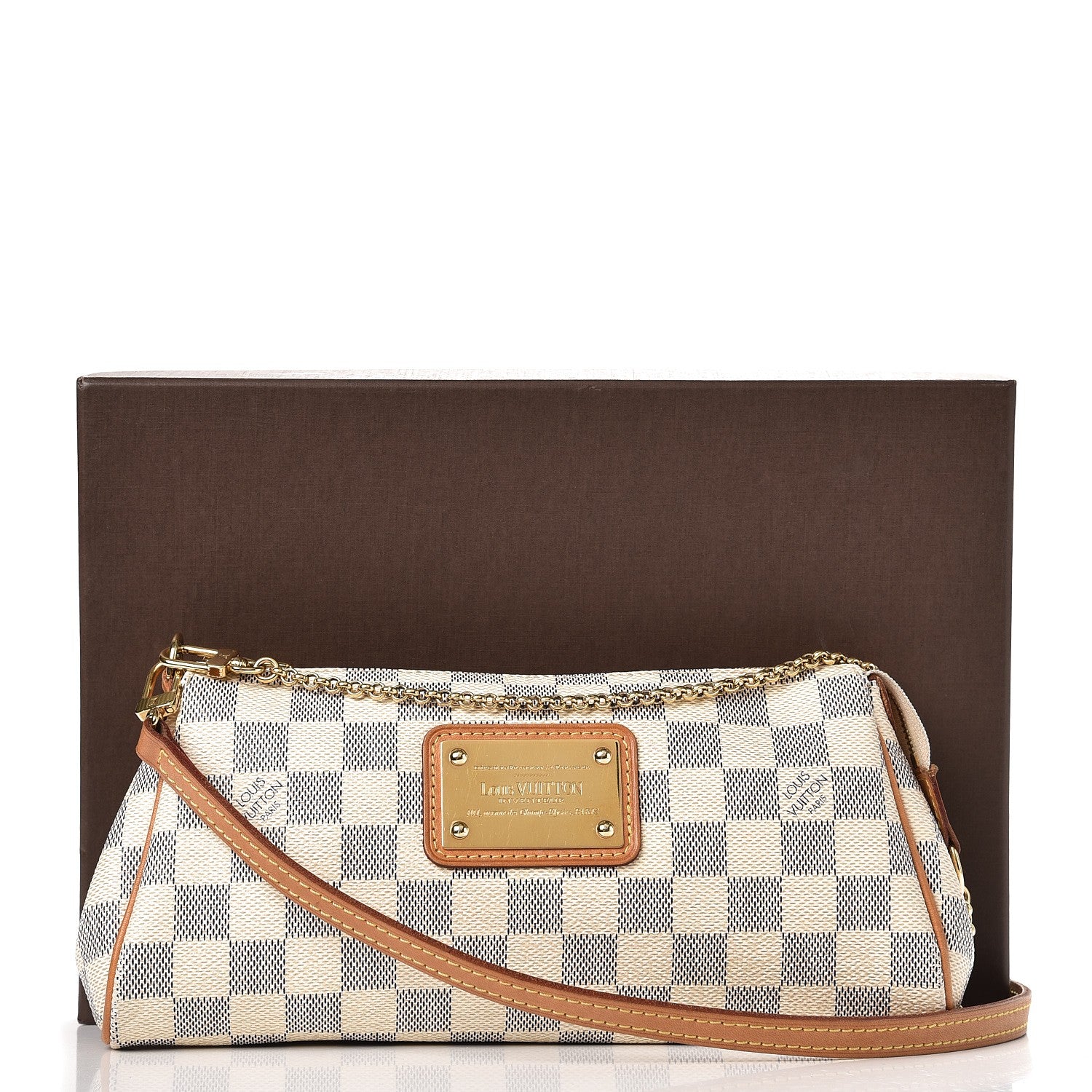 Louis Vuitton Damier Azur Eva Clutch 10 of 10