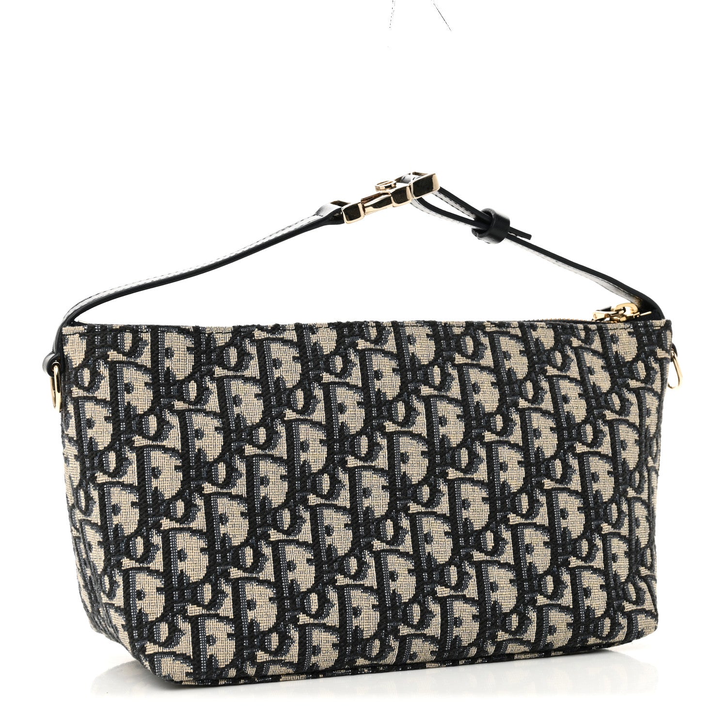 Christian Dior Oblique Medium Diortravel Nomad Pouch Blue 3 of 11