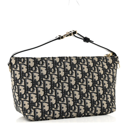 Christian Dior Oblique Medium Diortravel Nomad Pouch Blue 3 of 11