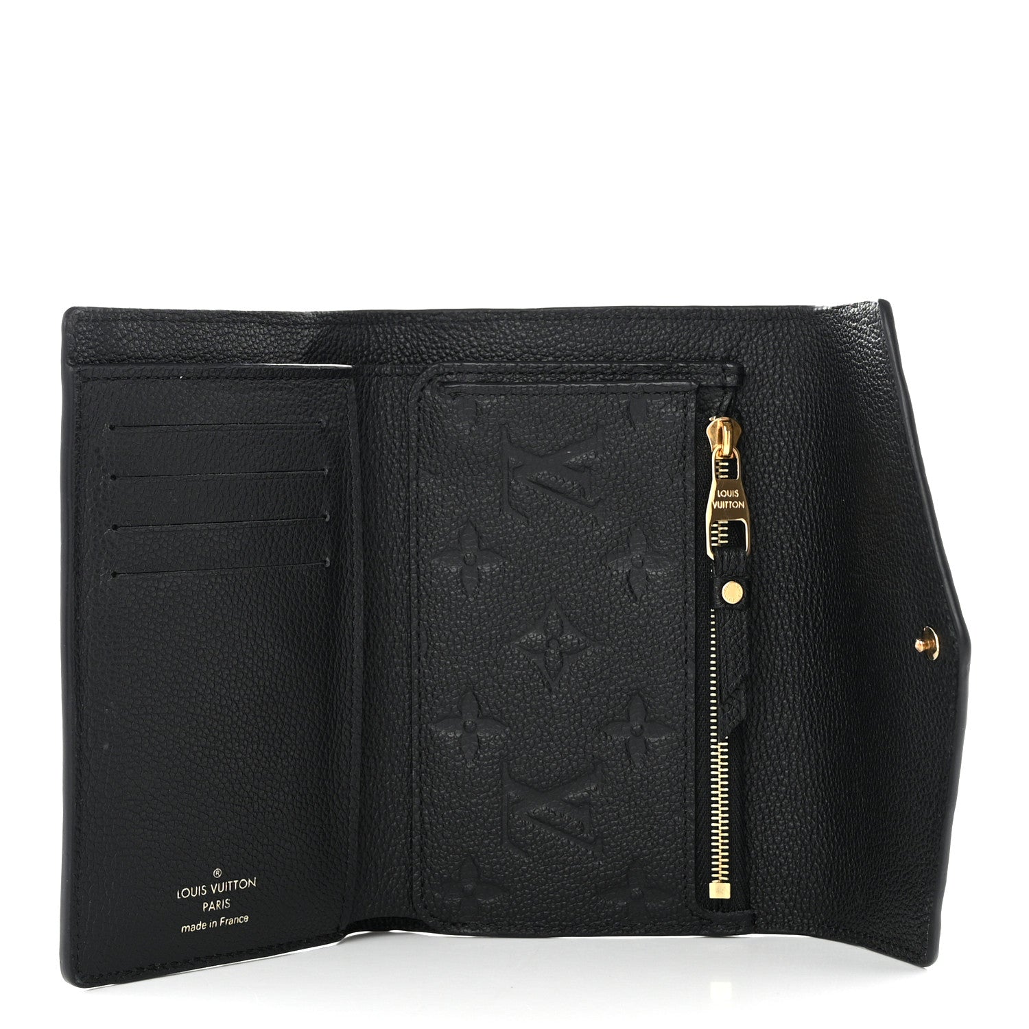 Louis Vuitton Empreinte Compact Curieuse Wallet Black 5 of 10