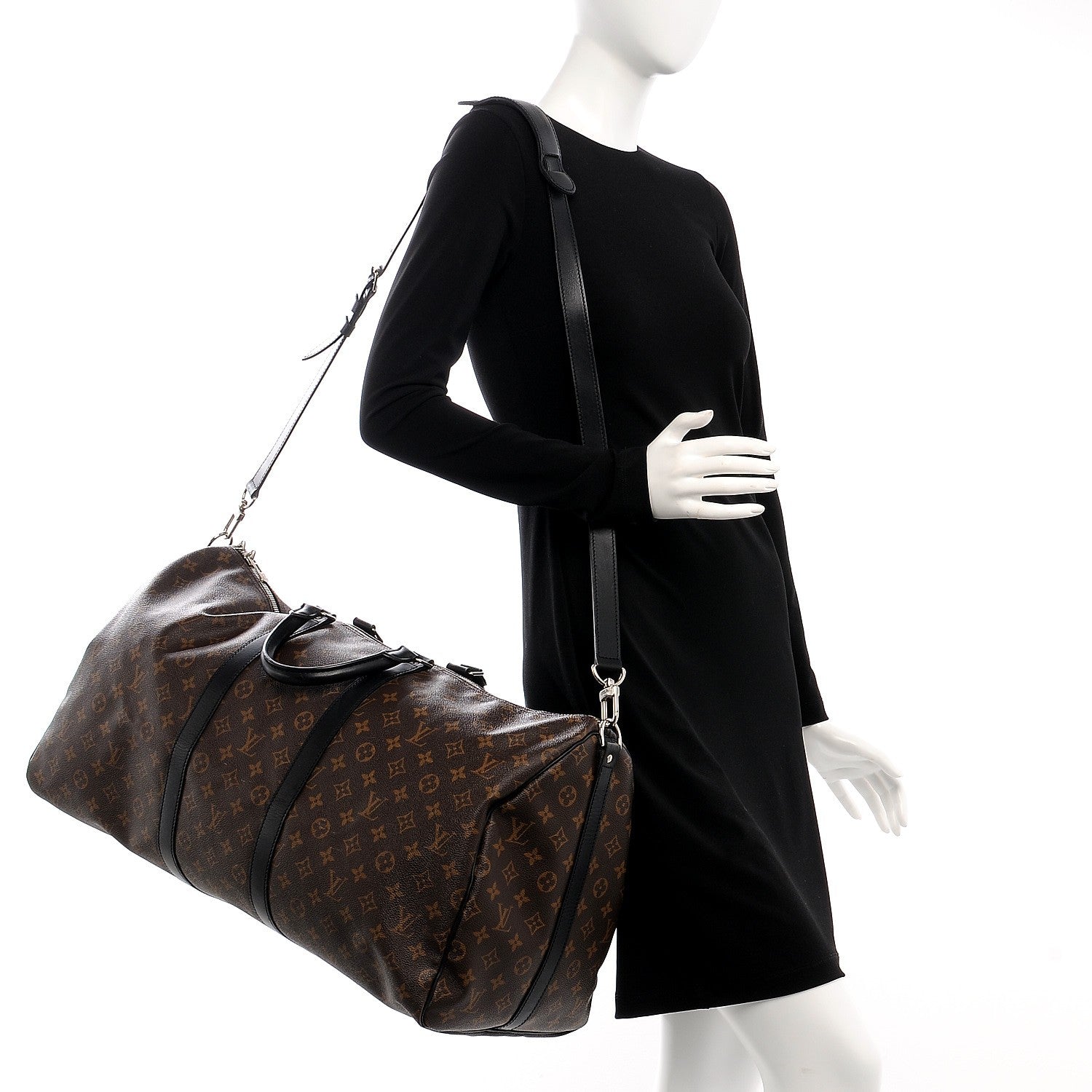 Louis Vuitton Monogram Macassar Keepall Bandouliere 55 3 of 8