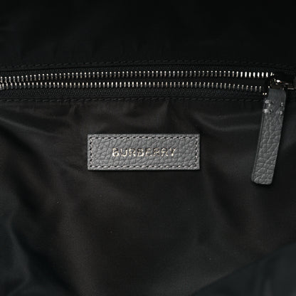 Burberry Calfskin Logo Embossed Backpack Charcoal Grey 6 of 8