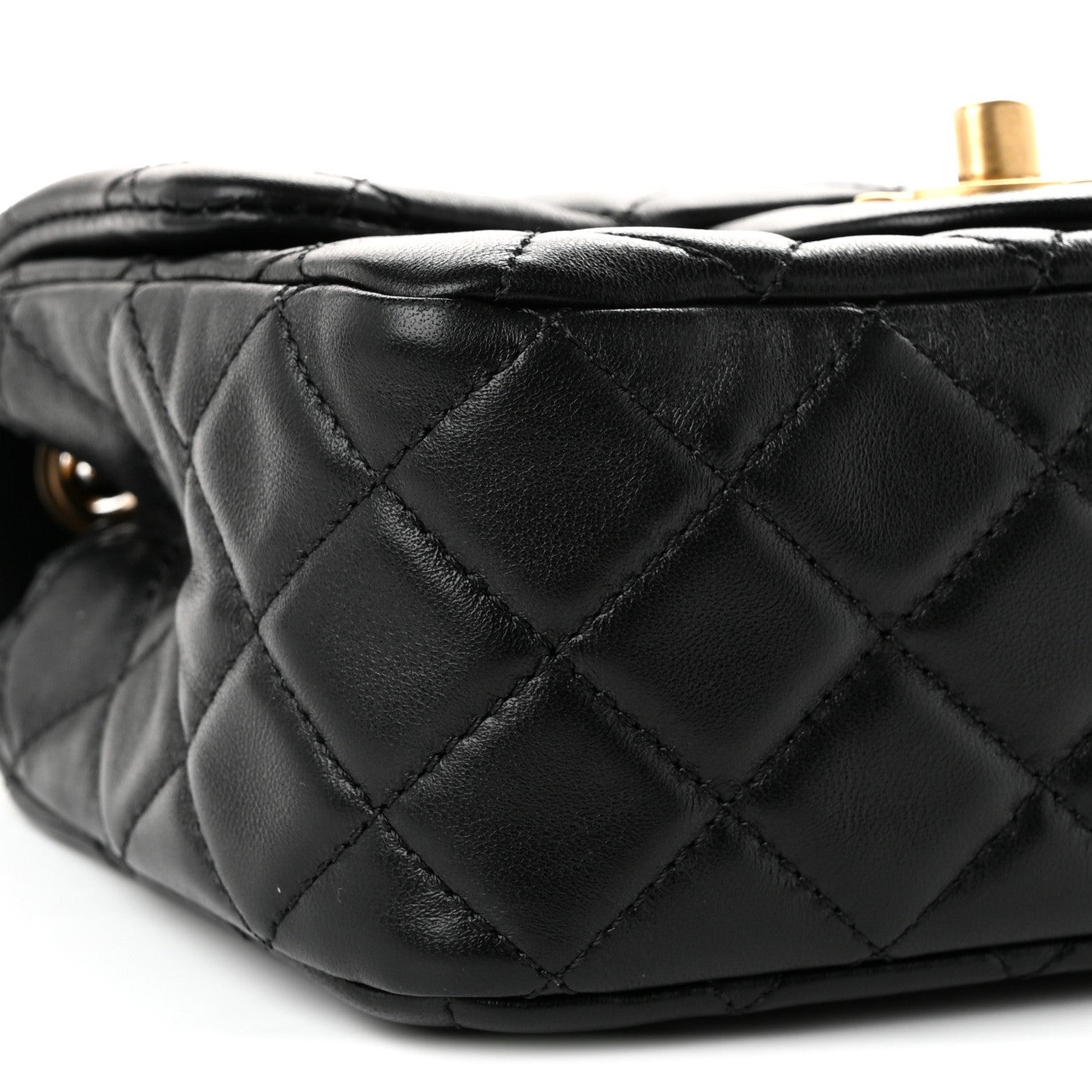 Chanel Lambskin Quilted Mini Pearl Crush Flap Black 8 of 10