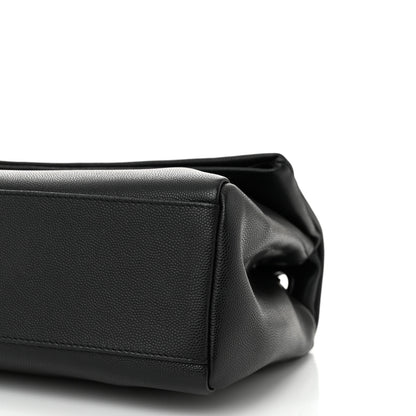 Saint Laurent Grain De Poudre Medium West Hollywood Monogram Fold-Over Black 10 of 10