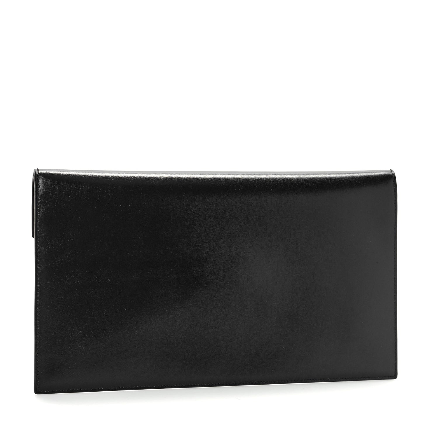 Smooth Shiny Calfskin Monogram Uptown Pouch Black
