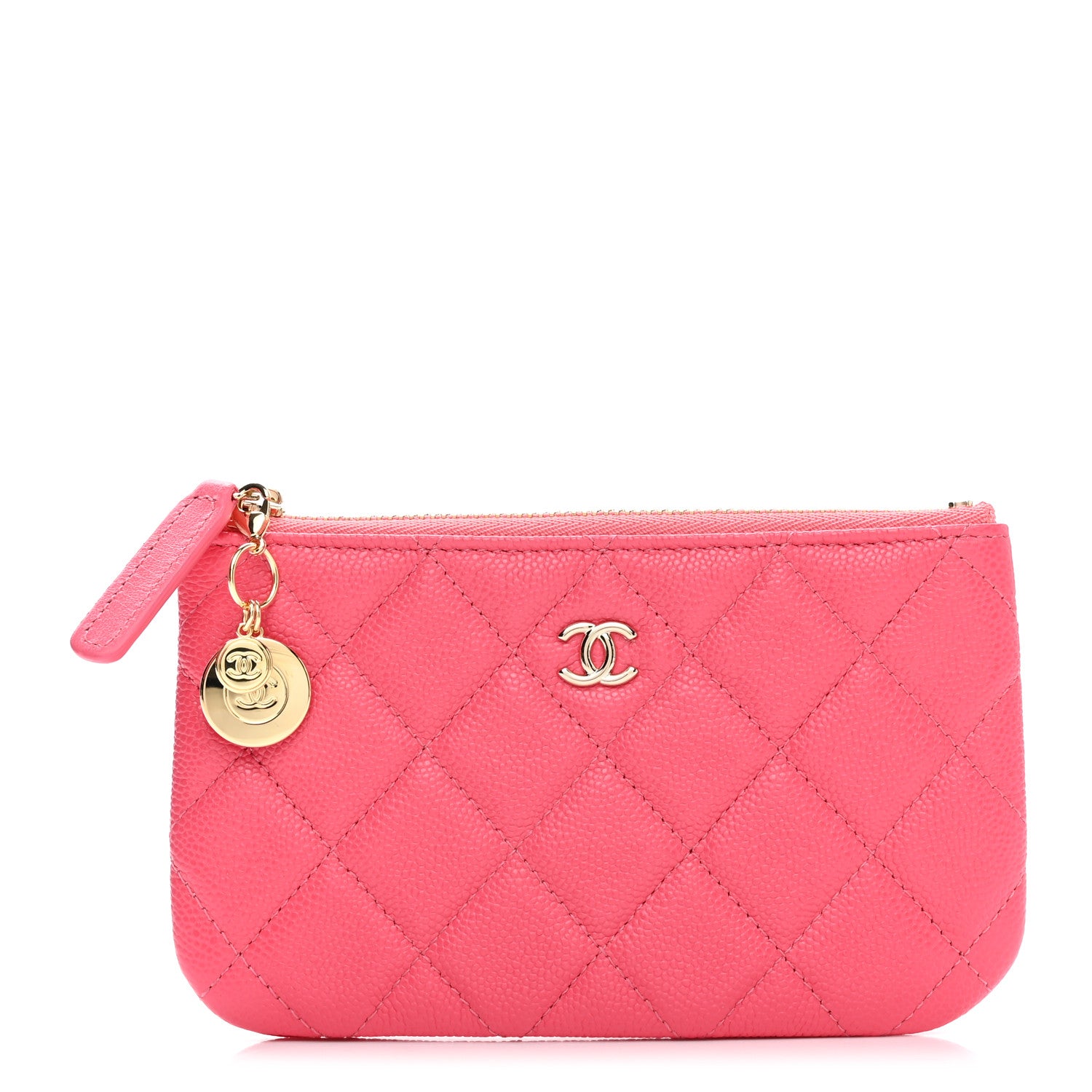Chanel Caviar Quilted Small Cosmetic Case Pink 1 of 10