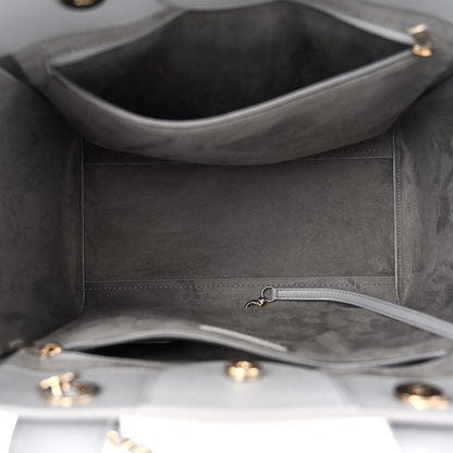 Chanel Caviar Studded Small Deauville Tote Grey 5 of 10