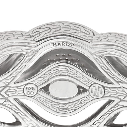 John Hardy Sterling Silver Diamond Kick Cuff Bracelet 3 of 3