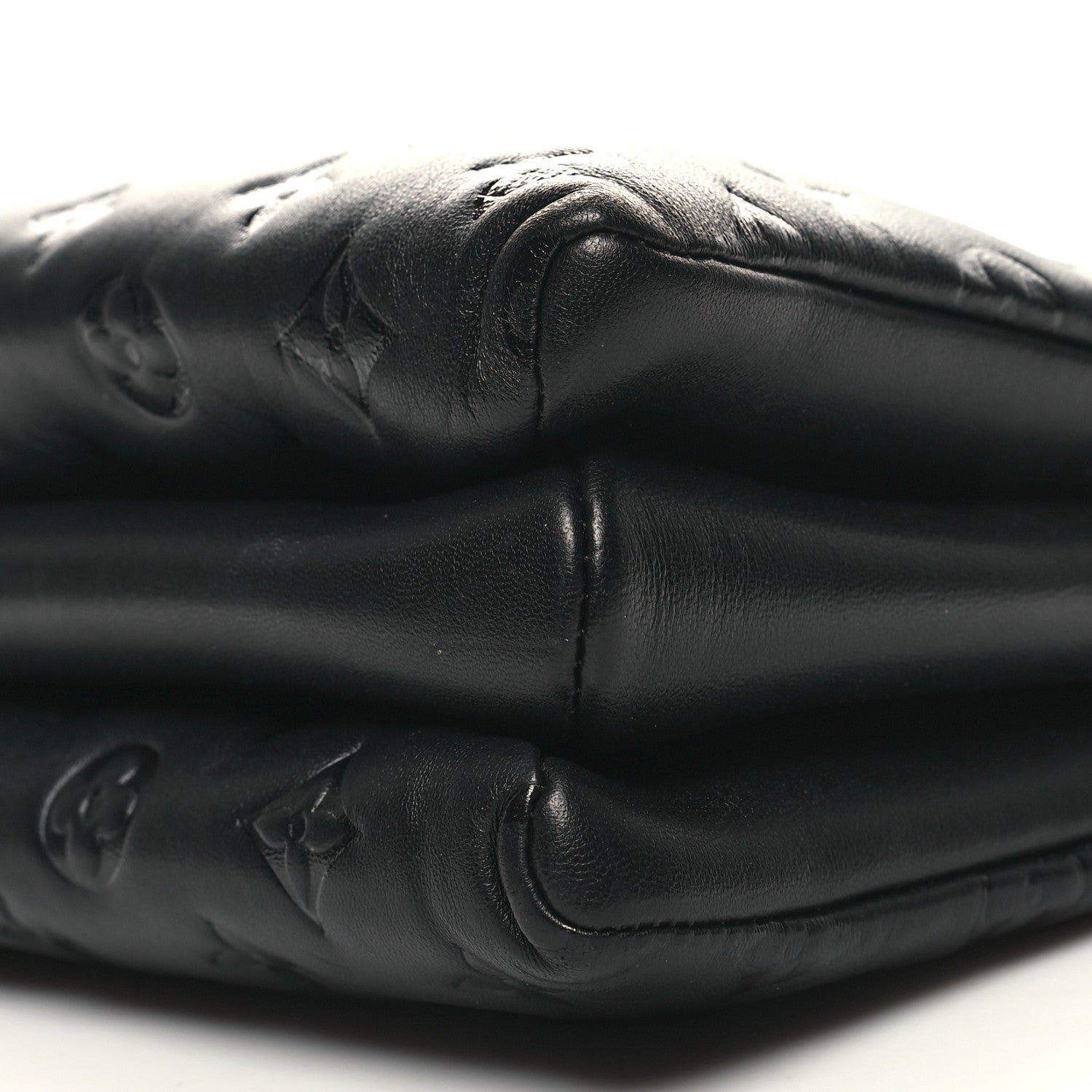 Louis Vuitton Lambskin Embossed Monogram Coussin PM Black 11 of 11
