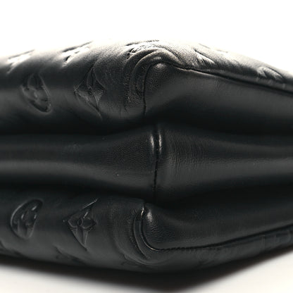 Louis Vuitton Lambskin Embossed Monogram Coussin PM Black 11 of 11