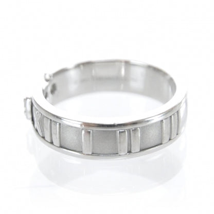 Tiffany 18k White Gold Diamond Atlas Ring 6 4 of 8