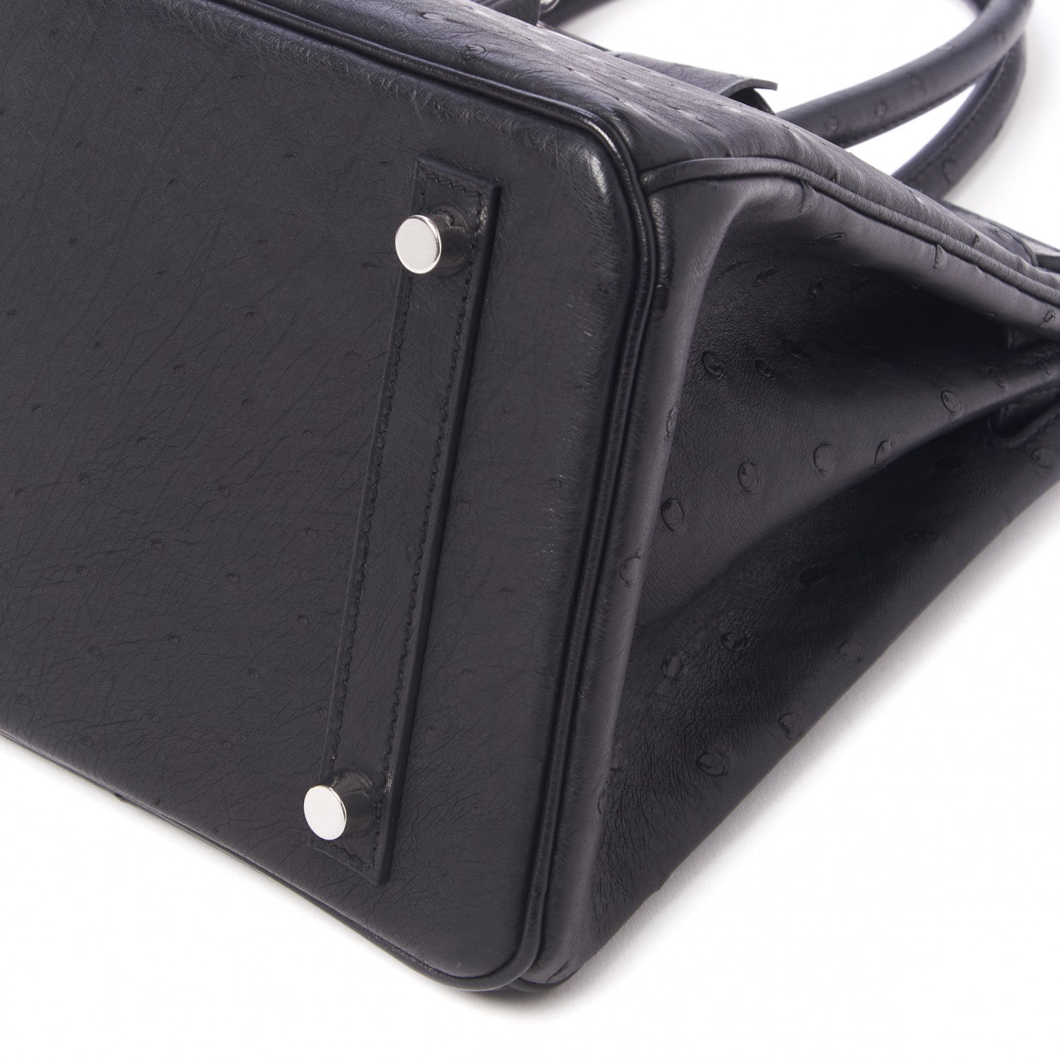 Hermes Ostrich Birkin 30 Black 8 of 33