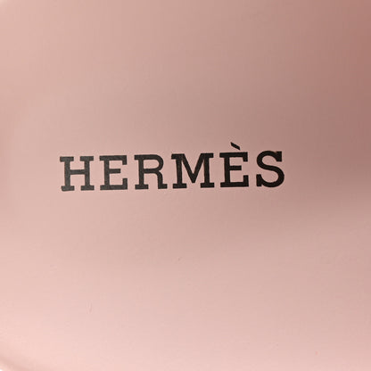 Hermes Suede Goatskin Womens Chypre Sandals 38 Rose Porcelaine 7 of 9