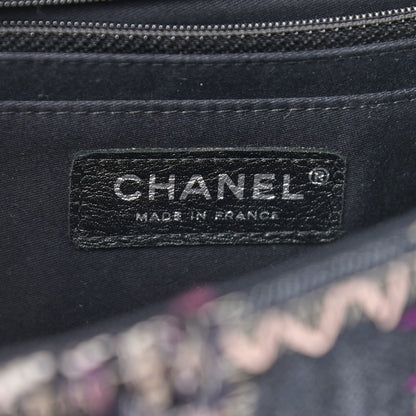 Chanel Denim Tweed Patchwork Medium Single Flap Multicolor 6 of 9