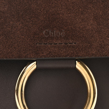 Chloe Suede Calfskin Mini Faye Backpack Carbon Brown 8 of 10