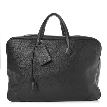 Hermes Taurillon Clemence Victoria 50 Travel Black 1 of 15