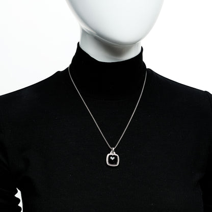 David Yurman Sterling Silver 14K Yellow Gold Diamond Black Onyx 14mm Albion Pendant Necklace 2 of 5