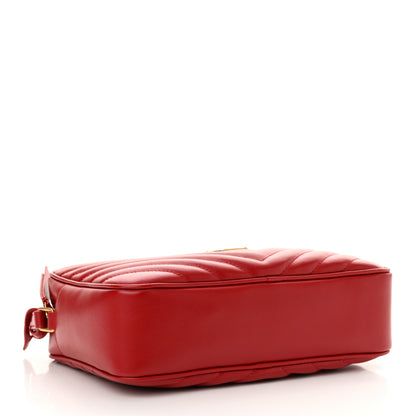 Saint Laurent Calfskin Matelasse Monogram Lou Camera Bag Rouge Eros 4 of 10
