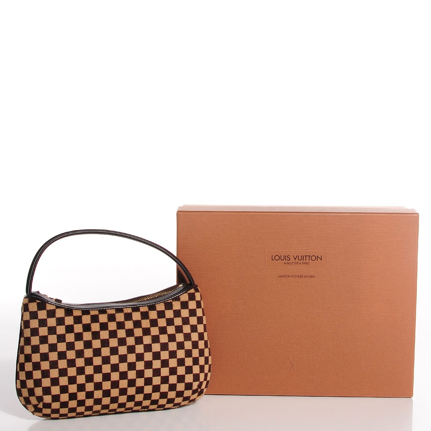 Calf Hair Damier Sauvage Tigre