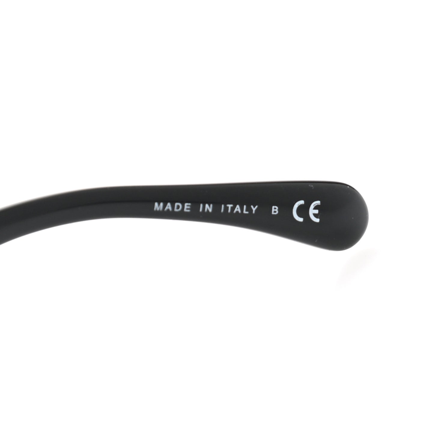 Acetate Strass Square Sunglasses 5422-B-A Black White