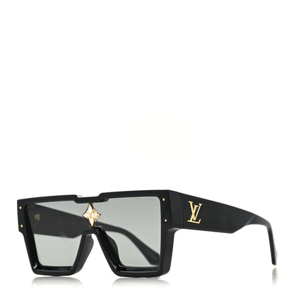 Louis Vuitton Acetate Cyclone Sunglasses Z1578E Black 1 of 8