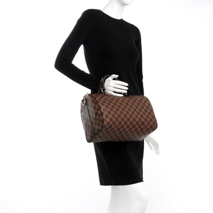 Louis Vuitton Damier Ebene Speedy Bandouliere 30 3 of 9