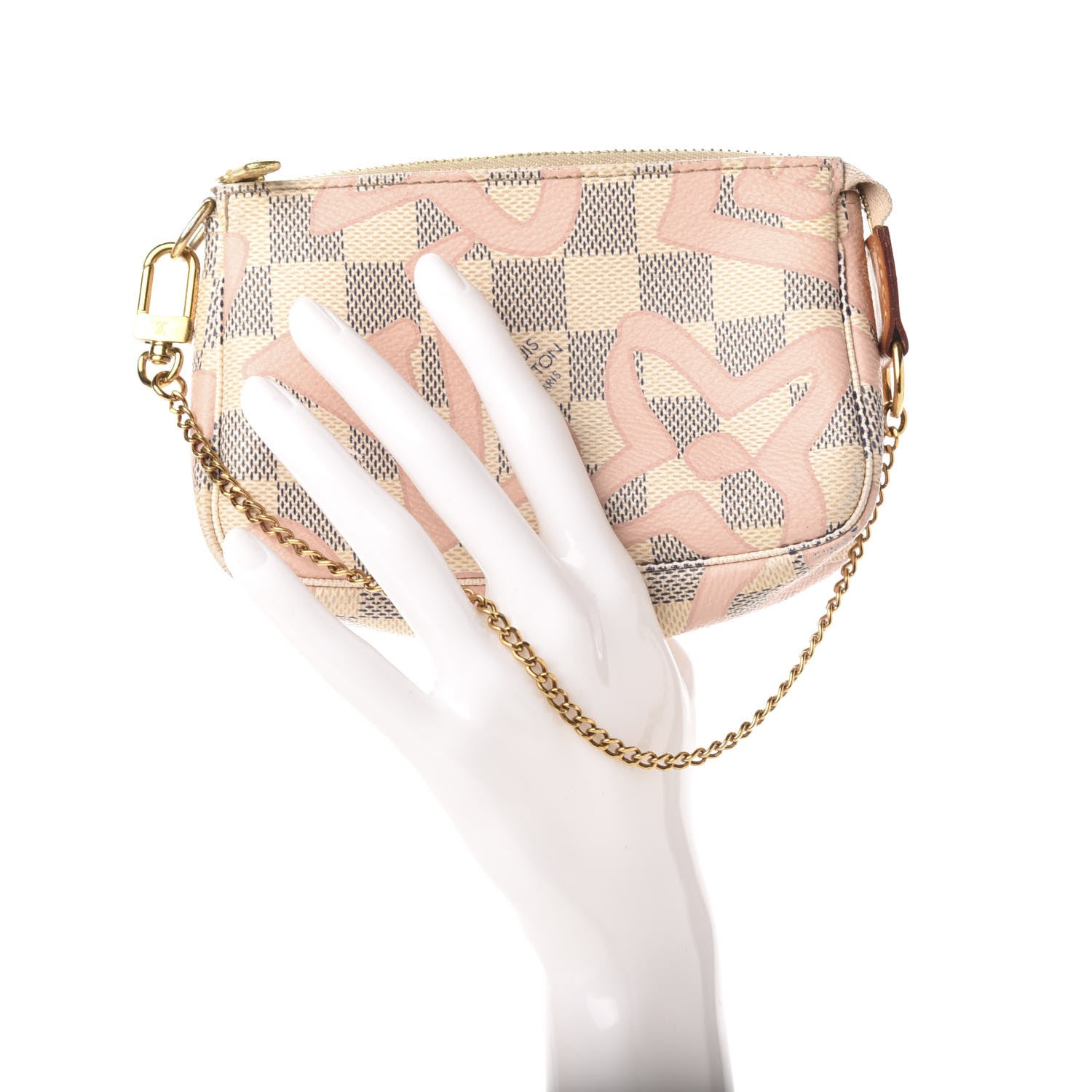 Louis Vuitton Damier Azur Tahitienne Mini Pochette Accessories 2 of 10