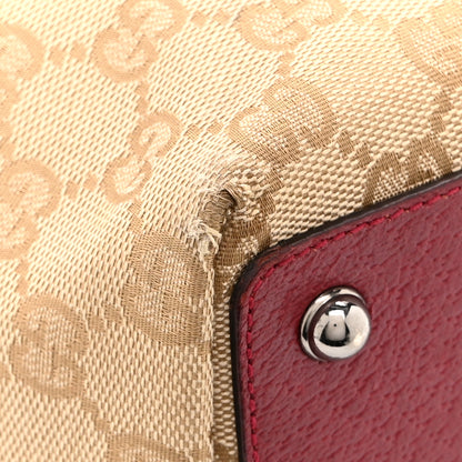 Gucci Monogram Small Eclipse Tote Red 13 of 14