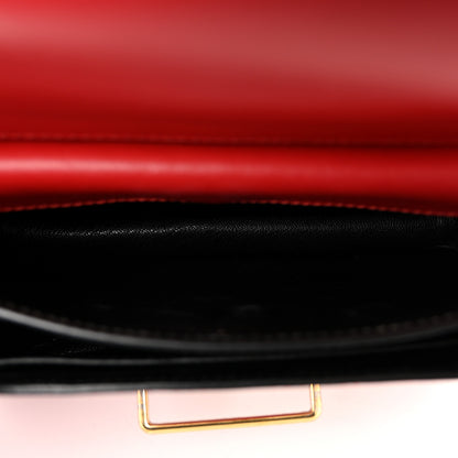 Prada City Calfskin Saffiano Cahier Bag Fuoco Black 6 of 12