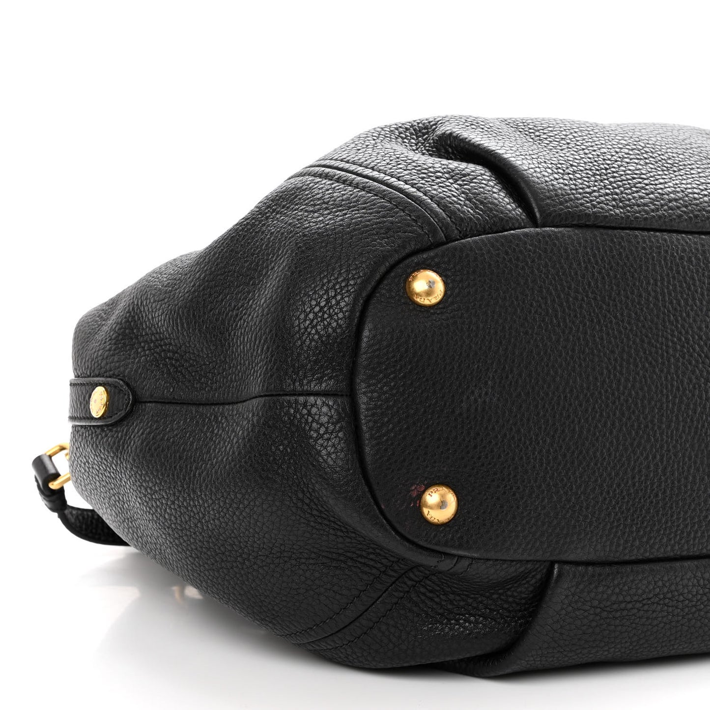 Vitello Daino Shoulder Bag Black